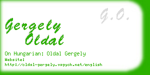 gergely oldal business card